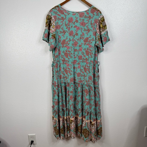 Matilda Jane Down To Earth Boho Midi Dress Size Large - Picture 3 of 7